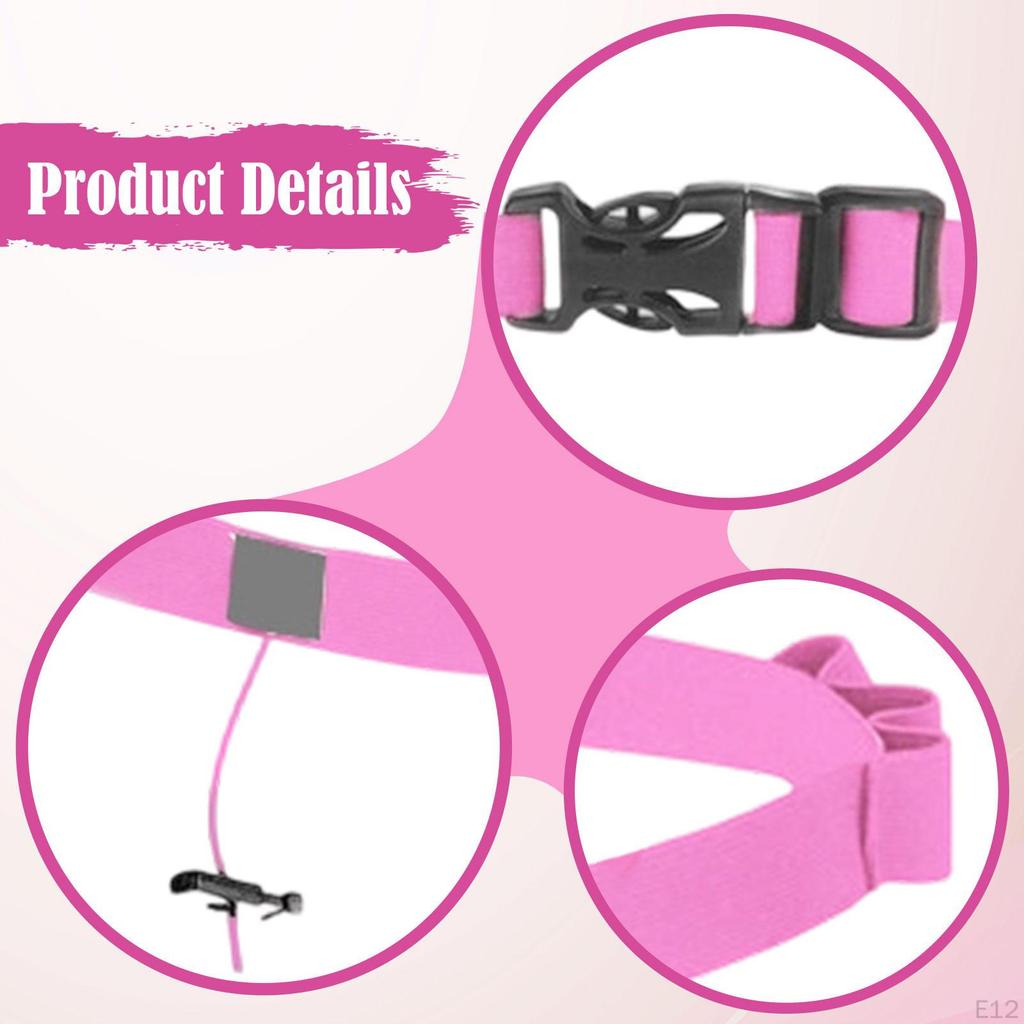 Adjustable Reflective Race Number Belt for Triathlon, with Loops And Fastening System Running