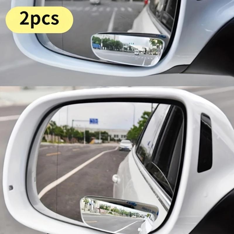 2pcsHot Selling Car Universal Blind Spot Mirror Borderless 360 Degree Wide-angle Adjustable Rearview Mirror Car Reversing Assist