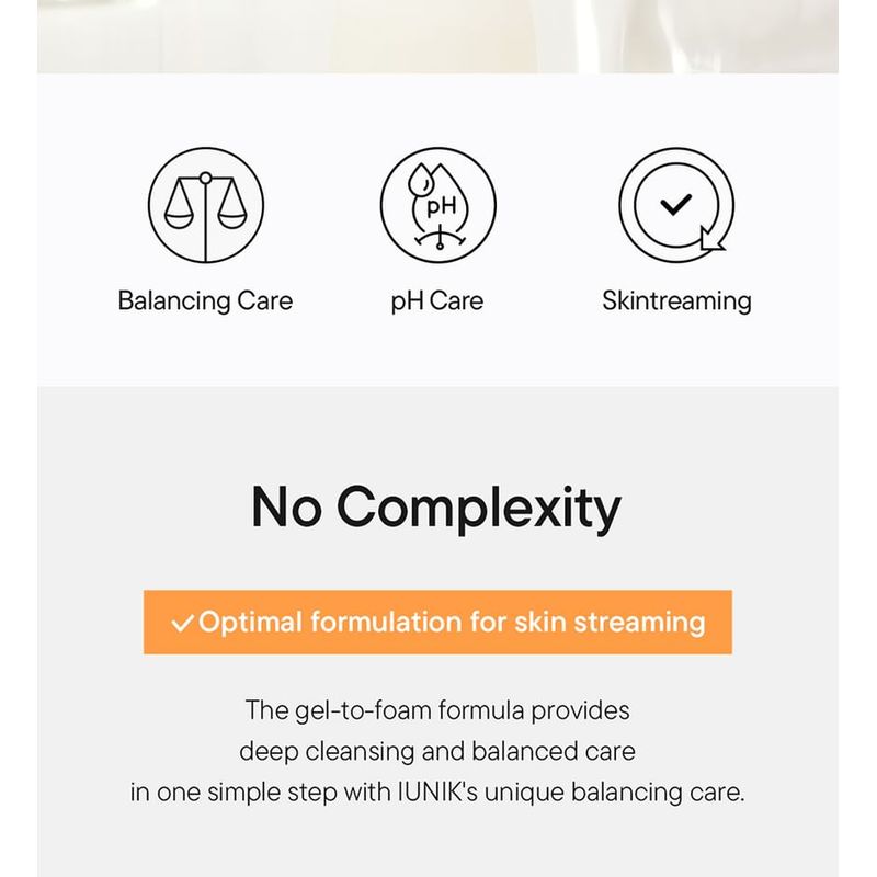 IUNIK Calendula Balancing Foam Gel Cleanser