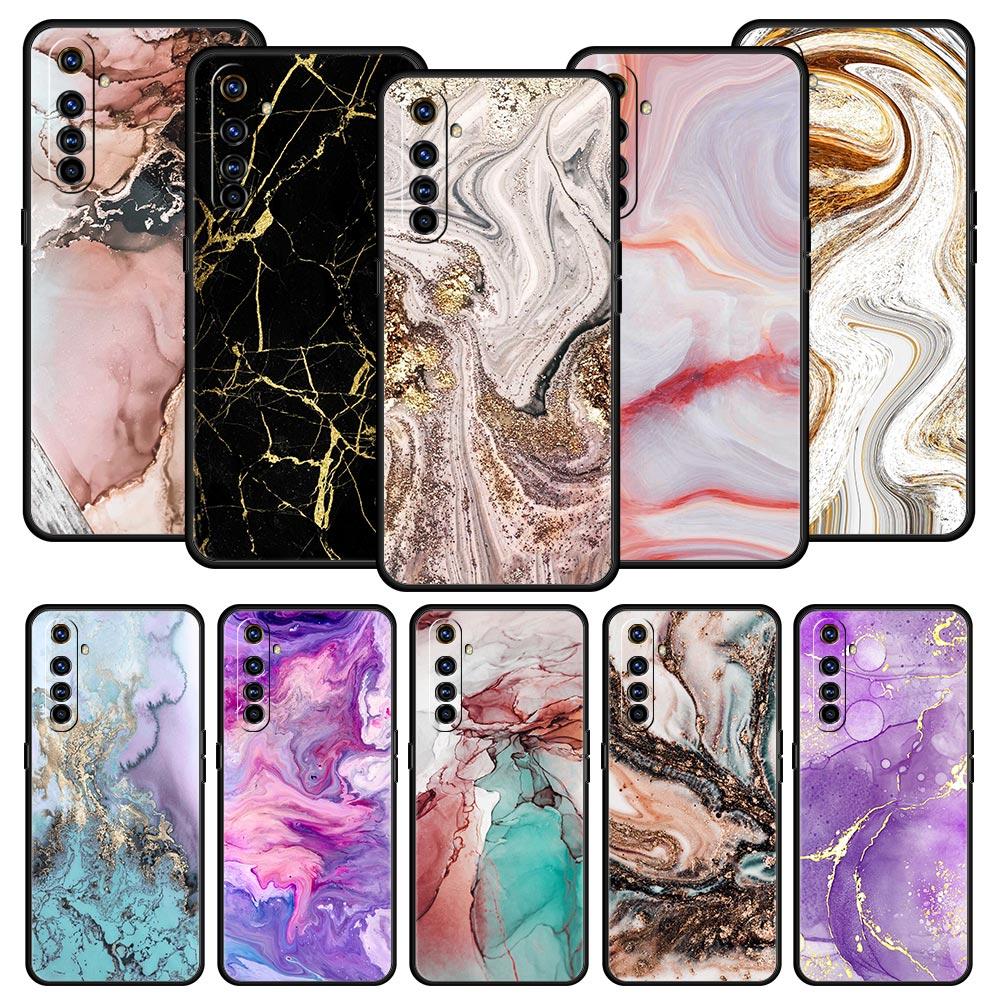 Vintage Marble Case For Realme C67 C63 C55 C53 C35 C25 C21 GT 2 3 5 6 10 11 12 13 Pro Plus 5G Soft TPU Phone Cover Fundas Capas