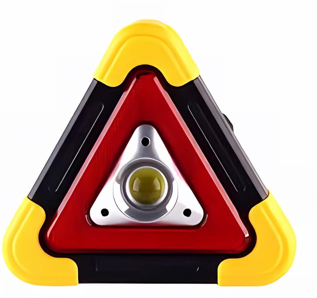 LED Triangular Stop Plate, LED Work Light, Foldable, Triangle Display Reflector, Triangle Stop Indicator