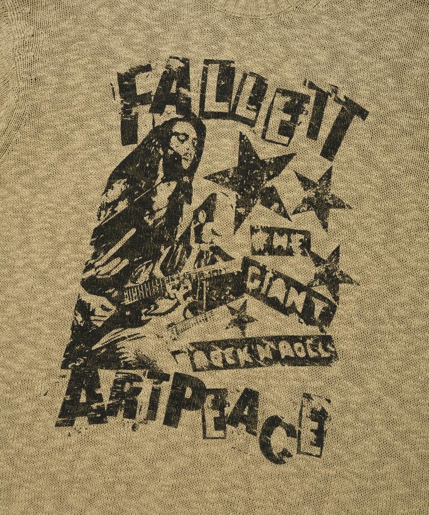 FALLETT Rock Band Knit Light Khaki