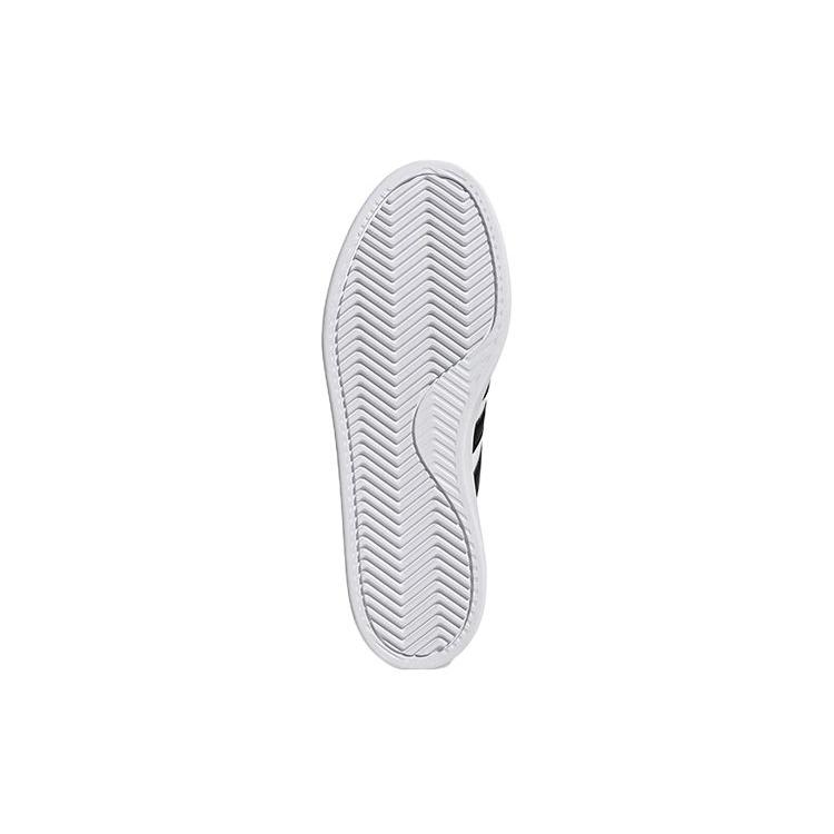 adidas Neo GRAND COURT Synthetic Leather Comfortable Low Top Skateboard Shoes Unisex White Black GW9195
