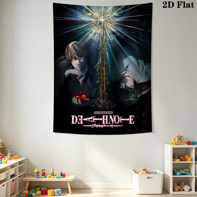 Death Note Movie Light'S Revenge Tapestry Wallmounted Fashion Print Soft Home Decor Homestay Soft Decoration Tapestry
