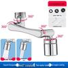 Universal 1080° Rotating Faucet with Lifting Anti-Splash Spout for Bathroom Face Washing and Brushing Teeth