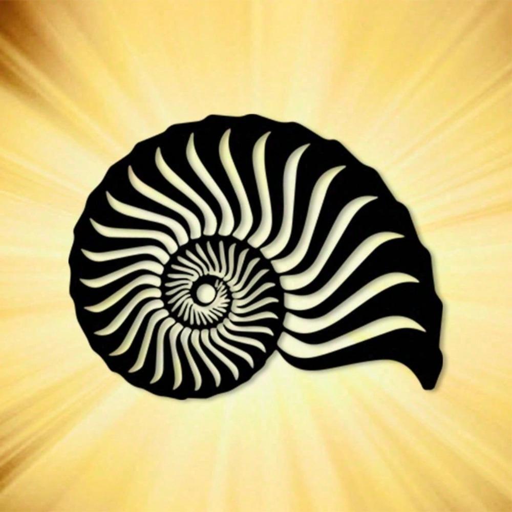 Vintage Iron Conch Shell Wall Art Outdoor Indoor Metal Sculpture For Living Room Bedroom Gift For Ocean Lover