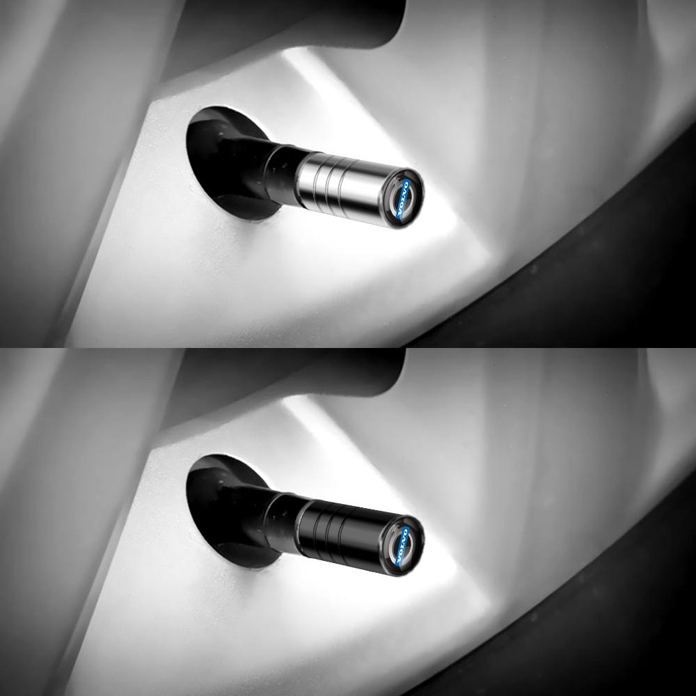 Volvo Cache-poussières de valve de roue de pneu de voiture Suede Porte-clés Anneau Porte-clés Pour V60 V40 XC90 XC40 S60 XC60 V70 S90 V90 Accessoires