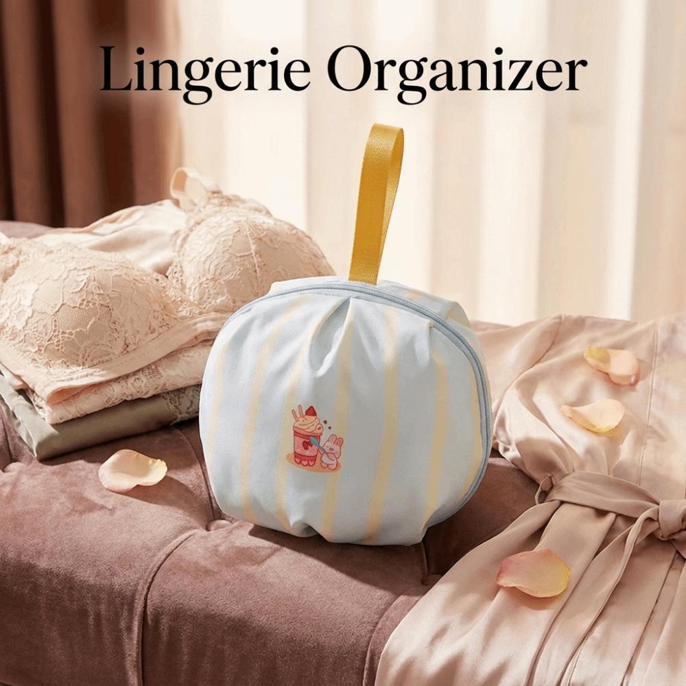 Cartoon Underwear Packing Cube Handheld Socks Sorting Pouch Lingerie Organizer  for Home