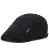 Men's Cotton Vintage Beret Adjustable Gatsby Ivy Irish Newsboy Cap Taxi Driver Cap Solid Color Casual Flat Duckbill Cap
