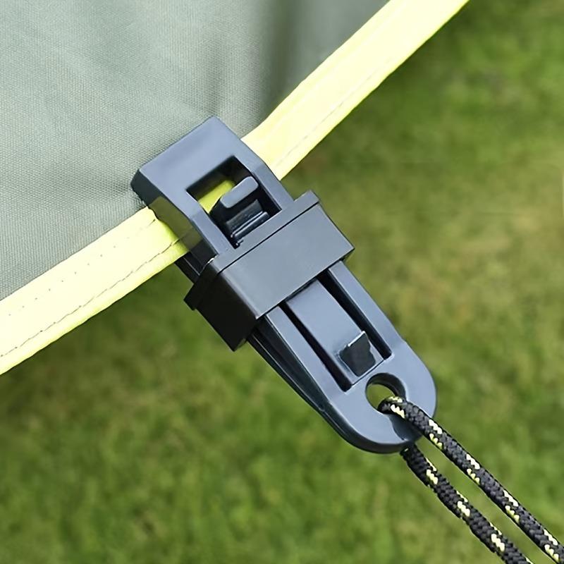 5/10PCS Shade Cloth Plastic Clip Adjustable Elastic Wind Rope Buckle Canopy Windproof Fixing Buckle Tent Pegs Camping Accessorie