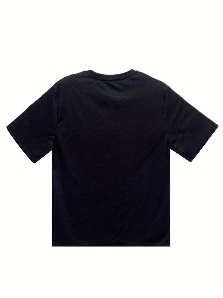 Men's Printed Santa Claus Guns HO HO MADAFAKAS Graphic T-Shirt Edgy Christmas Humor Casual Short Sleeve Round Neck Men Clothing