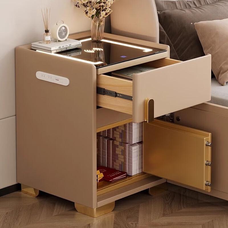 Modern Light Luxury Rock Plate Bedside Table