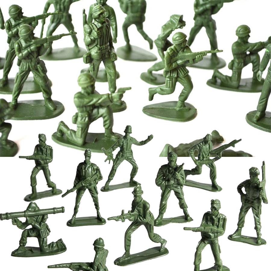 13/26/36/72 Stück Mini-Soldaten Modell Indoor Dekor Sammlung Sandtisch Militärsimulation Spiel Requisiten für Party Geburtstagsgeschenk XJM