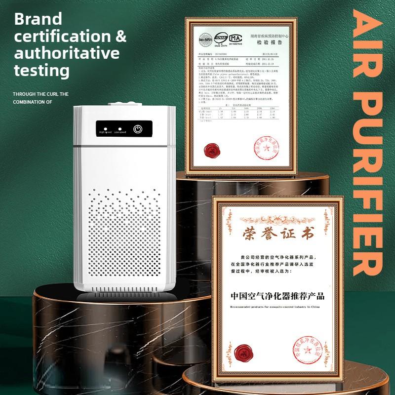 USB Desktop Air Purifier Portable Mini Air Cleaner for Home Office Bedroom Formaldehyde Removal Sterilization Deodorization