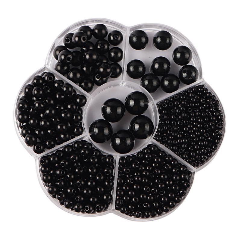 3/4/5/6/8/10/12mm Gemischte Box mit Löchern ABS Imitation Perle Meerjungfrauen-Illusions-Farbverlauf Kunststoffperle DIY-Material