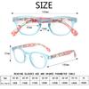 Turezing Reading Glasses Spring Hinge Retro Printing Decorative Eyewear for Men Women Presbyopia 0-600