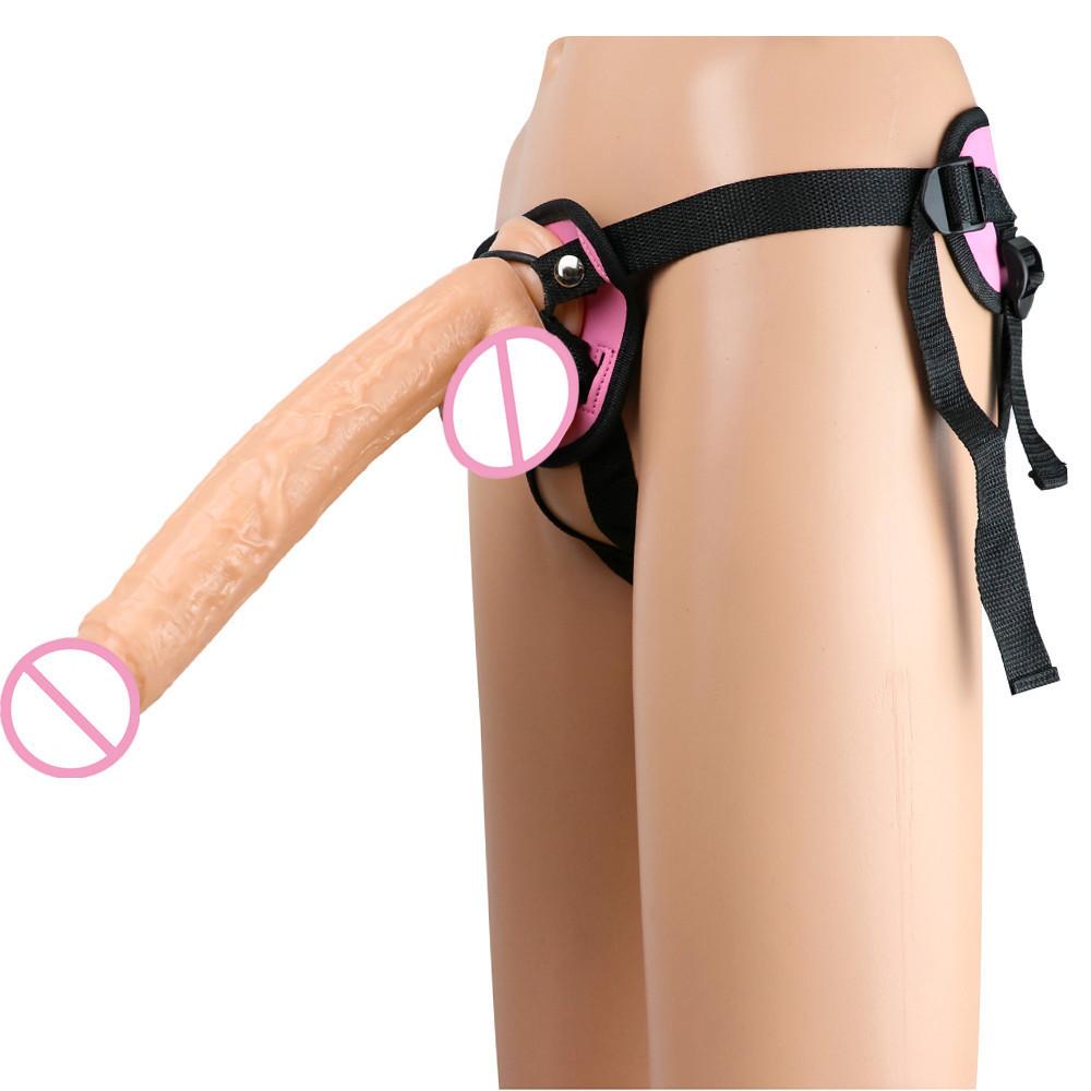 Wearing Large Dildo Female Dildo Masturbator Adult Pull-up Pants Penile Sexual Products