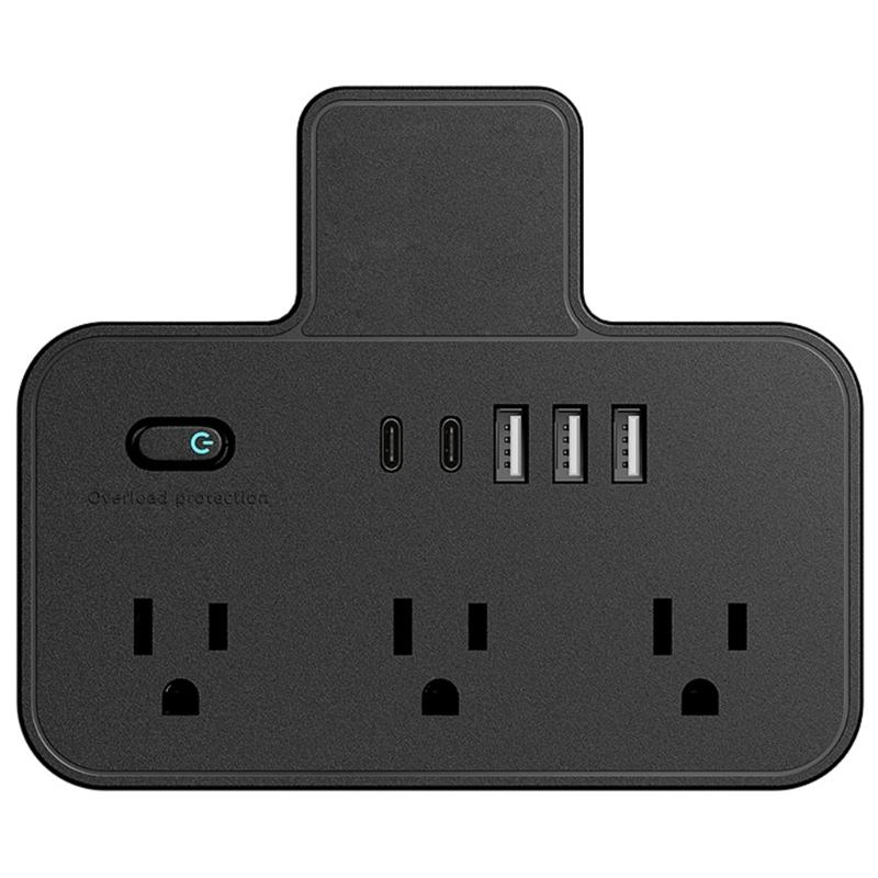 Multiple Outlet Extenders Two USB C Ports Advanced Charging System Power Guards Easy to Carry for International Journey