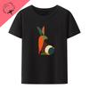 Mid Century Abstract Rabbit Graphic T-shirts Funny Print Tee Hipster T-shirt Camiseta Hombre Camisetas Comfortable Y2k Tops