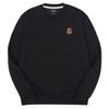 OKSTAR Capybara Embroidered Fleece-Lined Oversized Sweatshirt