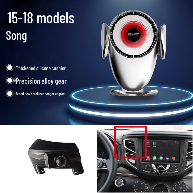 Compatible Gravity Car Phone Holder for BYD S6/S7/Song Pro/Han EV/Qin Navigation Systems