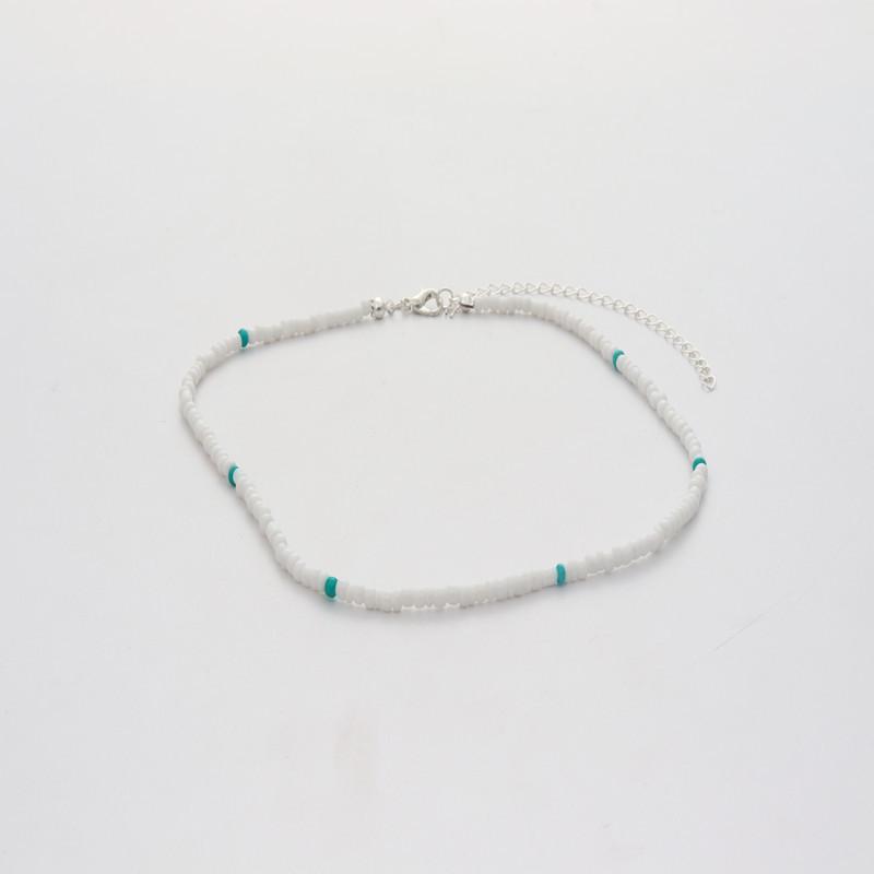 Collier bohème en perles de riz colorées fait main - Style européen et américain, accessoire de mode polyvalent