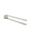 Towel Rack Wall Mount Rustproof Double Arm Saving Space Easy To Install Sturdy Stainless Steel Towel Rod Versatile for Kitchen
