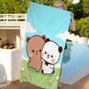 Anime Cute Dudu Bubu Anime Beach Swimming Towel Soft Absorbent Washcloth Children's Gifts For Kids Travel Camping Gym