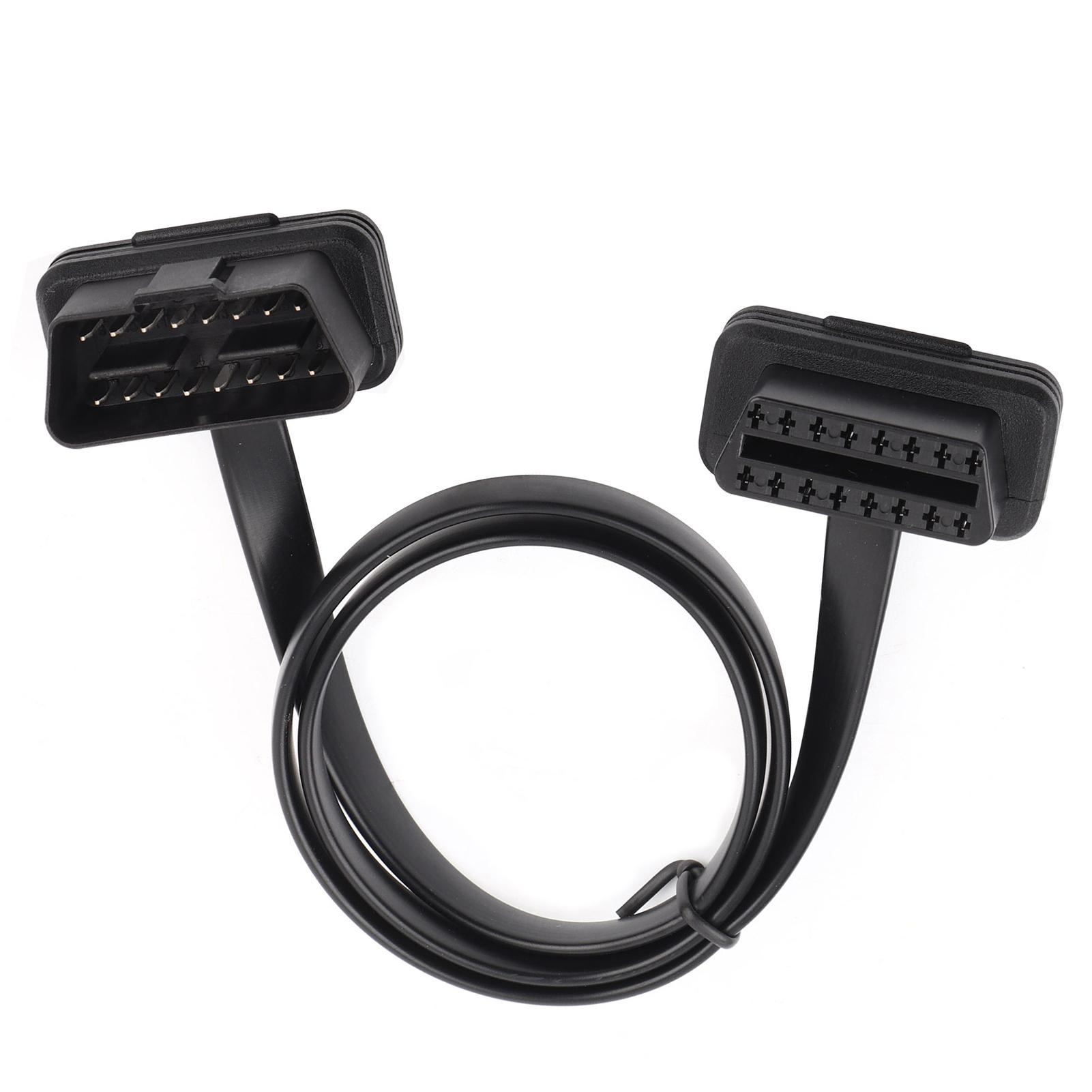 

Автомобильный 16-контактный male-female OBD2 удлинительный кабель, диагностический адаптер, длина 60 см / 24 дюйма
