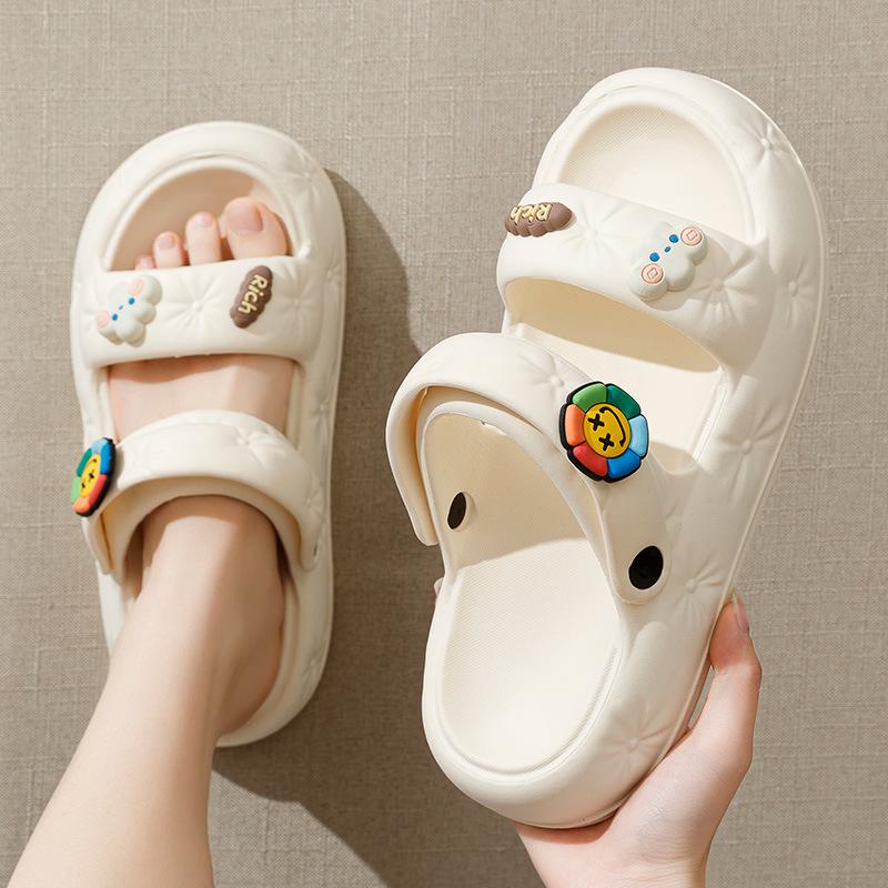 Summer 2023 Cute Non-Slip Cloud Sandals for Women - Double-Strap Trendsetter