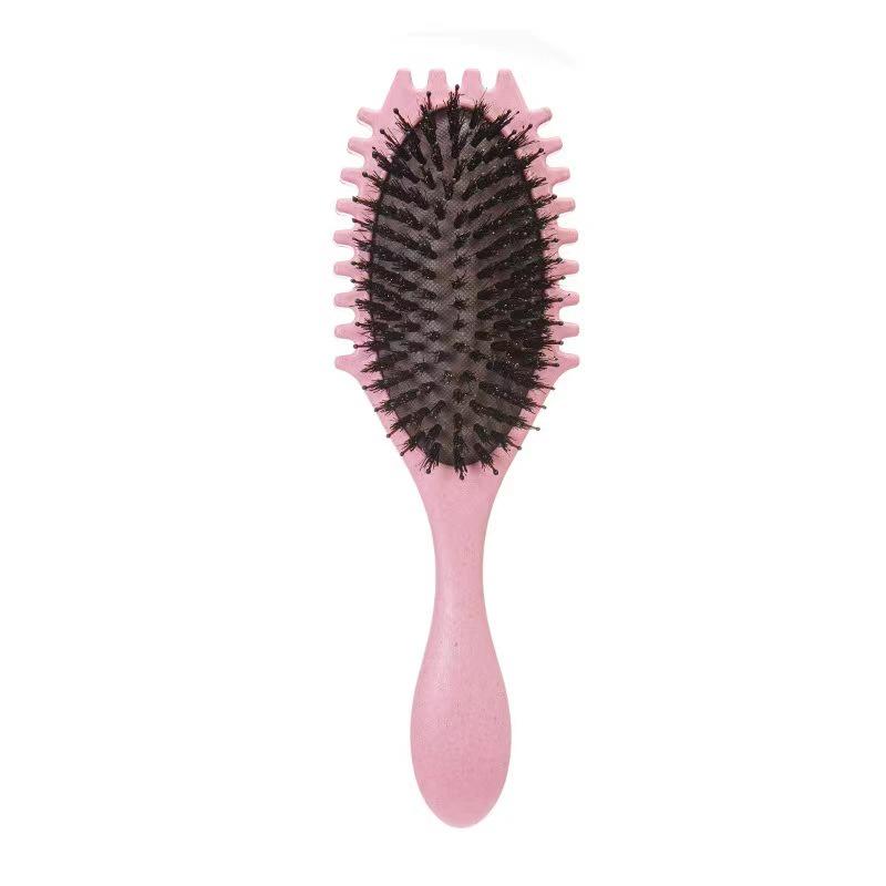 Grzebień do stylizacji Bounce Pig Bristle Air Cushion do puszystych, kręconych włosów