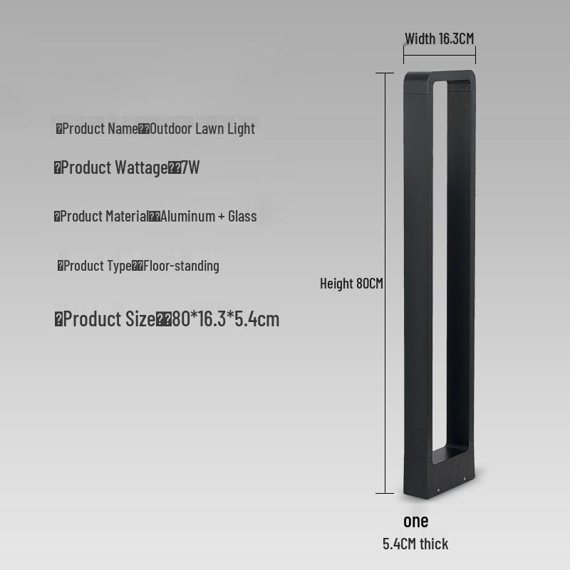 Minimalist LED Garden Lights for Parks and Pathways