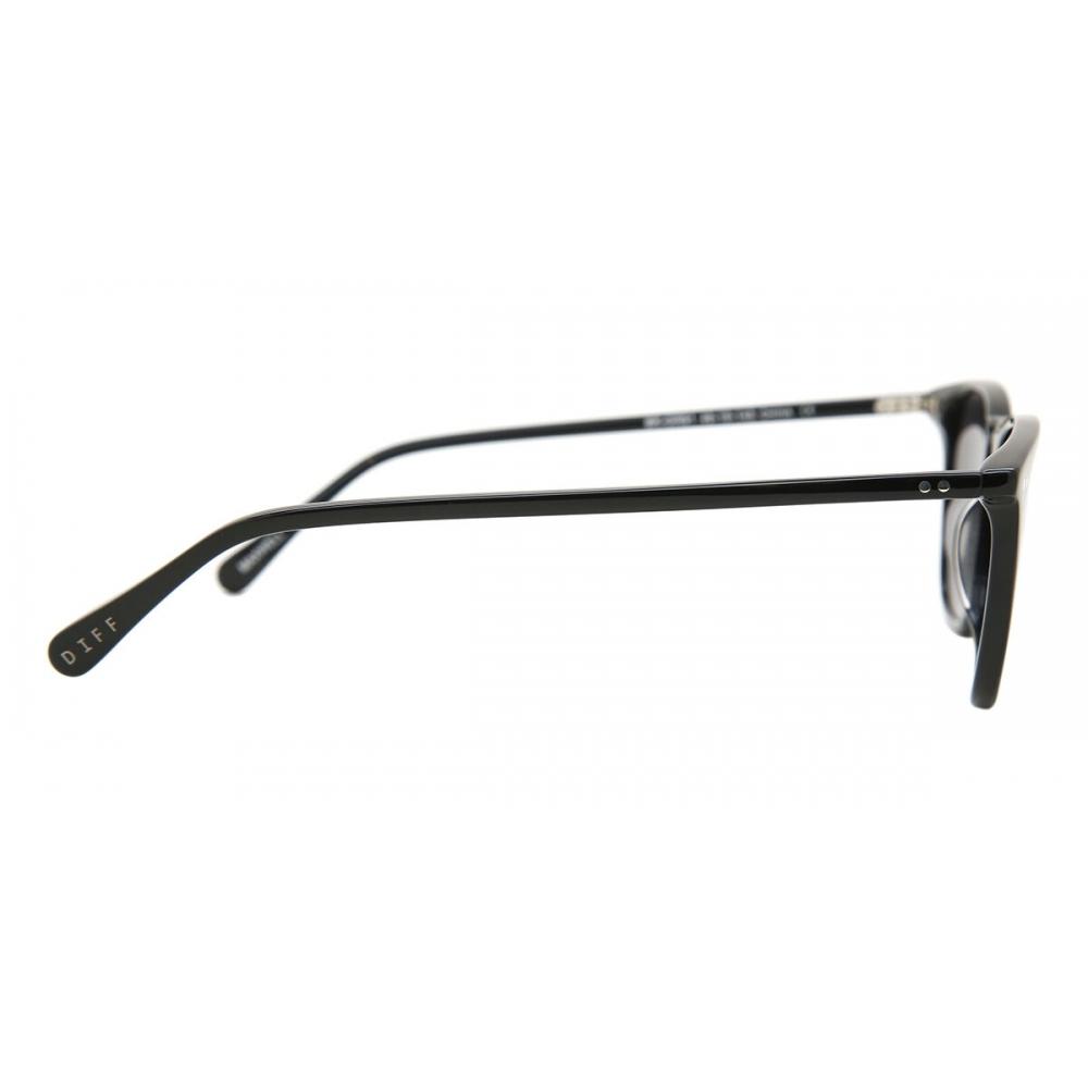 Diff Justin Baldoni Maxwell+black Grey Lens Unisex Sunglasses