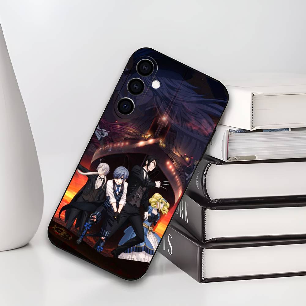 Black B-ButlerS Phone Case For Samsung Galaxy A73,A72,A71,A70,A53,A52,A51,Others Soft Black Cover