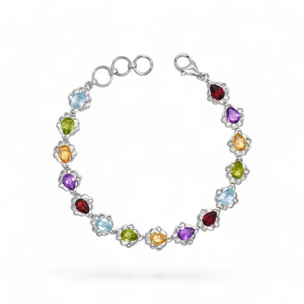 Moonstone Tennis Bracelet: 925 Sterling Silver Gemstone Jewelry