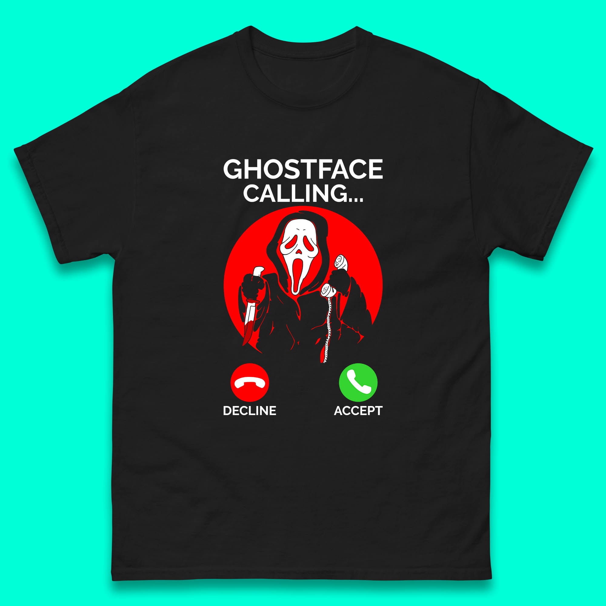 Ghostface Calling Mens T Shirt Womens Tops Tees S