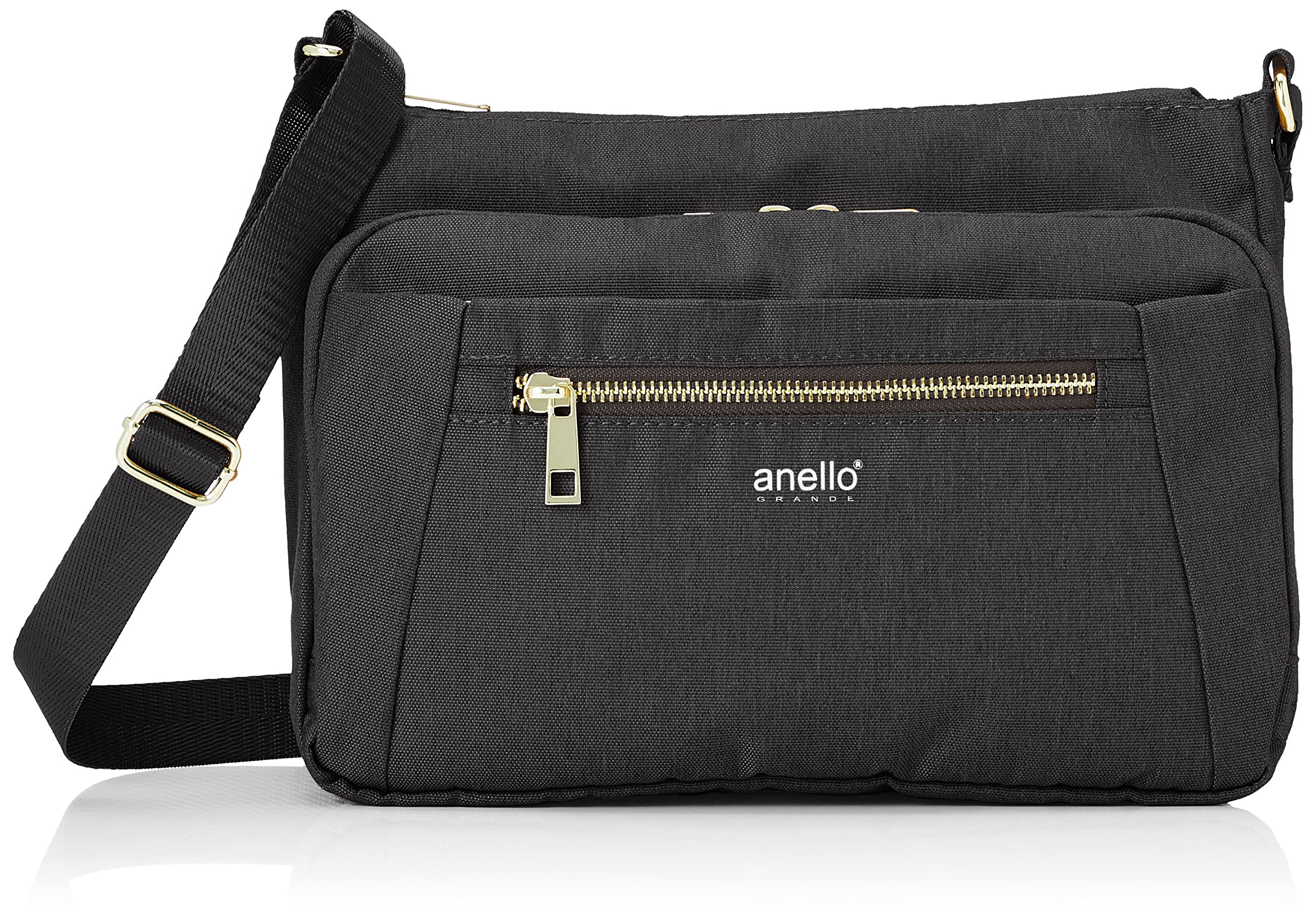 

Shoulder Bag Water Repellent Crossbody 10 Pockets GL GTC4132 Black [Anello Grande] Women s