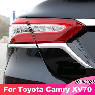 For Toyota Camry 70 XV70 2018 2022 2023 Hybrid Car Rear Tail Light Frame Taillight EyebrowTrim Cover Accessories