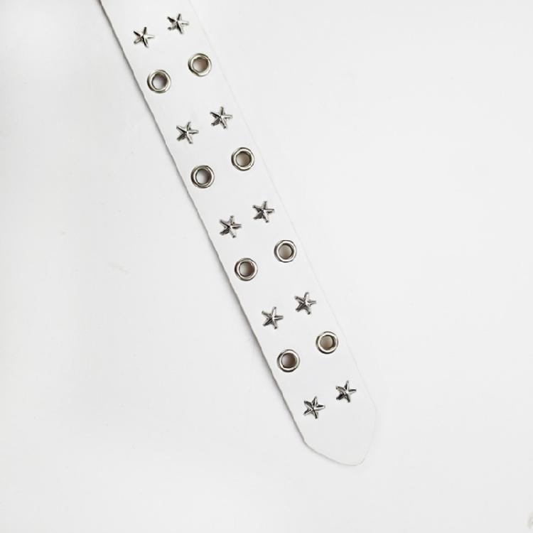 Punk Star Eyelet Belt For Fashion Music Festival And Daily Wear PU Leather Design Waiststrap for Theme Party Gathering