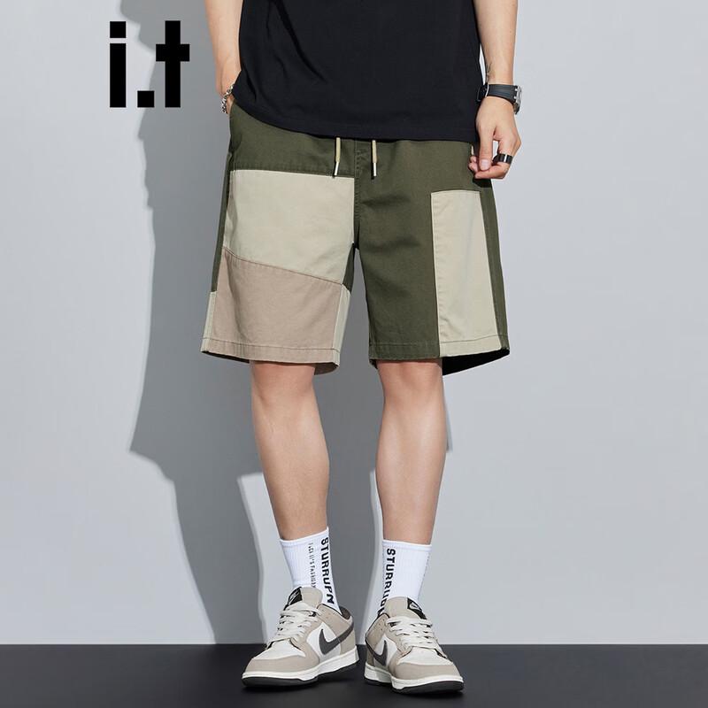 CHOCOOLATEit Men s Retro Patchwork Cotton Shorts 4XL