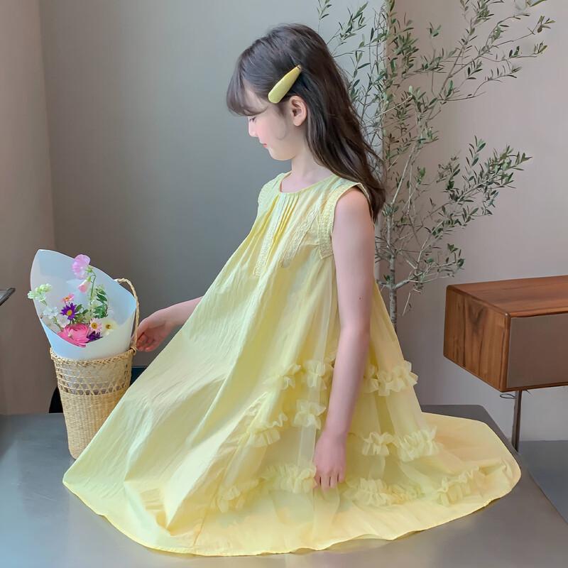 Girls' Summer Mesh Princess Dress