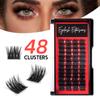 Large Capacity Single Tuft Hair Segmented False Eyelashes Natural Thick Eyelashes
