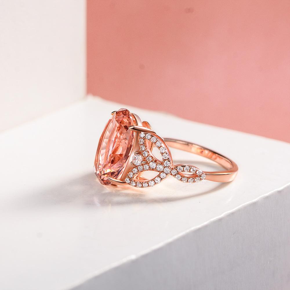 Tancise Classic 925 Sterling Silver  Zircon Ring Ladies Jewelry Wedding Promise   Party Gift