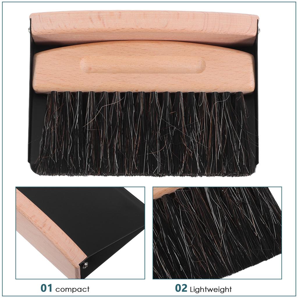 1Set Mini Cleaning Broom Dustpan Set Compact Handheld Kit for Desktop Table Bookshelf Office Kitchen Small Whisk and Dust Pan