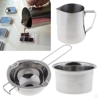3 Stück Doppelwandiger Kerzenwachsschmelztopf DIY Hochzeit
