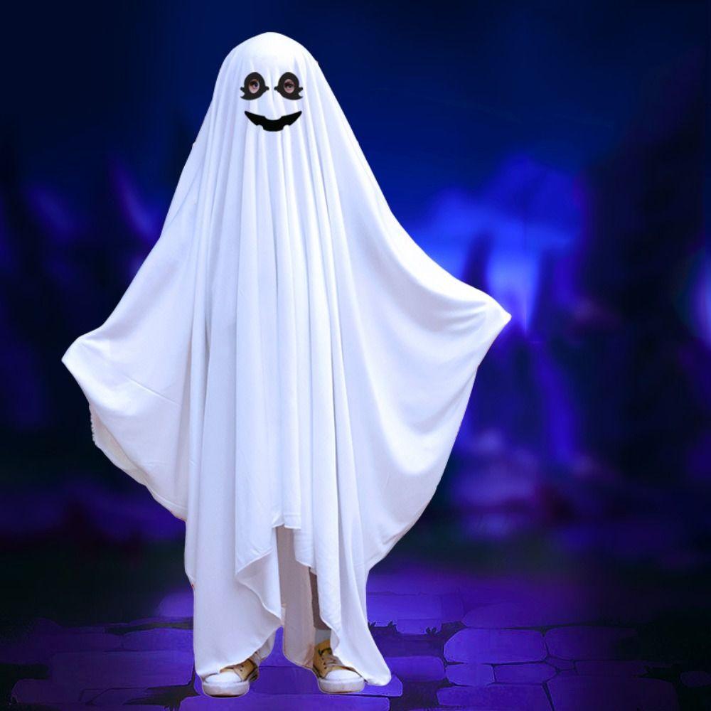 Lustiger Cosplay Halloween Umhang Cape mit Kapuze Geist Cosplay Kostüm Bühnenauftritt