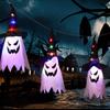 1PC Halloween Witch Hat Hanging Light Ghost Wizard Hat Shaped LED Ghost Lamp BatteryPowered