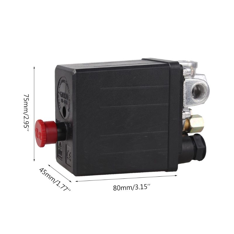 Heavy Duty Compressor Pressure Switch Control for VALVE 90-120PSI 1/4 Port for Small Compressing Machine