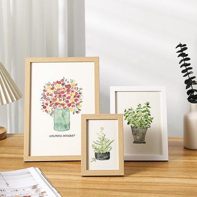 Jednoduchý dřevěný stojánek na fotorámeček pro tisky 5-10 palců, velikost A4, nástěnná kreativní ozdoba na obrázky