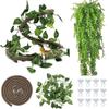 Reptile Hammock & Climbing Vine for Terrariums: Ideal for Geckos, Bearded Dragons, and Lizards - Artificial Plant Decoration